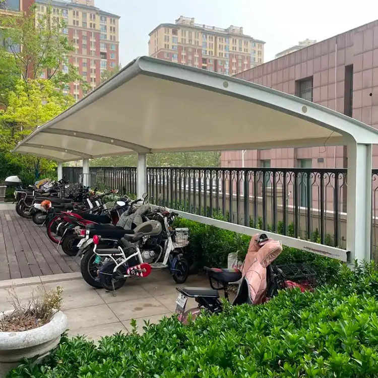 廊坊膜结构电动车棚